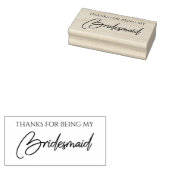 Bridesmaid Typography for Thanks Gummistempel (Stempel)