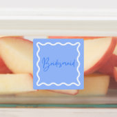 Bridesmaid und Trauzeugin Blue Etiketten (Befestigt)