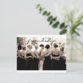 Bridesmaid Vielen Dank Anmerkung Postkarte (Stehend Vorderseite)