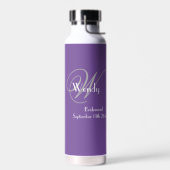 Bridesmaid Vielen Dank, dass Sie Chic Monogram Nam Trinkflasche (Links)