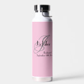 Bridesmaid Vielen Dank, dass Sie Coole Monogramm N Trinkflasche (Links)