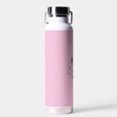 Bridesmaid Vielen Dank, dass Sie Coole Monogramm N Trinkflasche (Vorne)