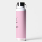 Bridesmaid Vielen Dank, dass Sie Coole Monogramm N Trinkflasche (Rückseite)