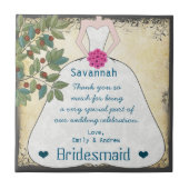 Bridesmaid Vielen Dank, dass Sie das Kinderkleid m Fliese (Vorderseite)