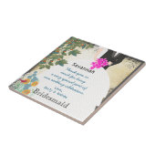 Bridesmaid Vielen Dank, dass Sie das Kinderkleid m Fliese (Seite)