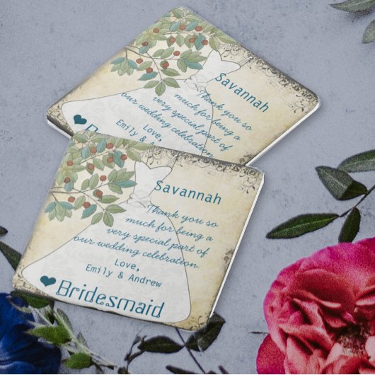 Bridesmaid Vielen Dank, dass Sie das Kinderkleid m Fliese