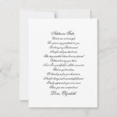 Bridesmaid Vielen Dank, Script Poem Card (Vorderseite)