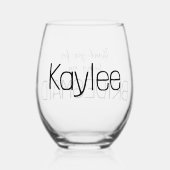 Bridesmaid Vielen Dank Weinglas Ohne Stiel (Rückseite)