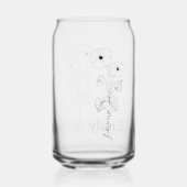 Bridesmaid Violet February Birth Month Blume Dosenglas (Rückseite)