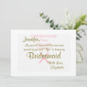 Bridesmaid | Vorlage (Stehend Vorderseite)