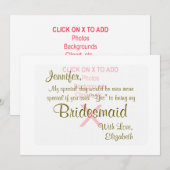 Bridesmaid | Vorlage (Vorne/Hinten)
