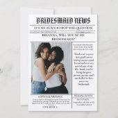 Bridesmaid-Vorlage Zeitung+Bridesmaid-Info-Karte Einladung (Vorderseite)