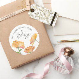 Bridesmaid Vorschlag Bribe Tribe Geschenksiegel Runder Aufkleber