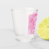 Bridesmaid-Vorschlag Bubbly Funkelnd Pink Niedlich Schnapsglas (Links)