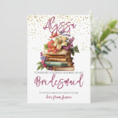 Bridesmaid Vorschlag Buchen Sie Lover Card Einladung (Stehend Vorderseite)