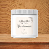 Bridesmaid-Vorschlag Candle-Aufkleber Quadratischer Aufkleber