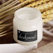 Bridesmaid Vorschlag Candle Label Aufkleber Adressaufkleber