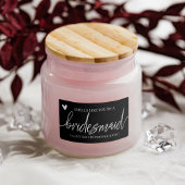 Bridesmaid Vorschlag Candle Label Aufkleber Adressaufkleber