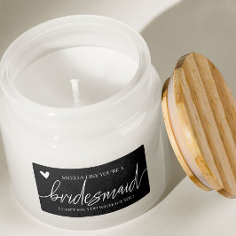 Bridesmaid Vorschlag Candle Label Aufkleber Adressaufkleber