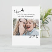 Bridesmaid Vorschlag Cards Einladung (Stehend Vorderseite)