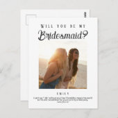 Bridesmaid-Vorschlag, Custom Newspaper Postkarte (Vorne/Hinten)