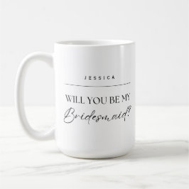 Bridesmaid Vorschlag Einfach Kaffeetasse