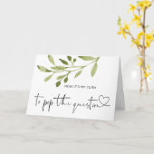 Bridesmaid Vorschlag Elegante Sommerhochzeit Karte (Gelbe Blume)