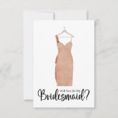 Bridesmaid-Vorschlag Farbkleid Einladung