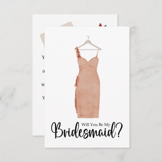 Bridesmaid-Vorschlag Farbkleid Einladung