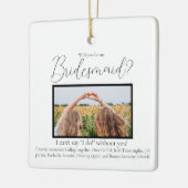 Bridesmaid-Vorschlag Foto FavoritenErinnerungen Keramikornament (Links)