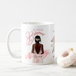 BRIDESMAID-VORSCHLAG GIFT Afrikanischer amerikanis Kaffeetasse