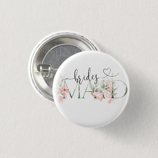 Bridesmaid Vorschlag Gift Junggeselinnen-Abschied Button (Vorne & Hinten)