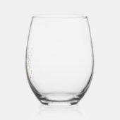 Bridesmaid Vorschlag Gift: Personalisiert Weinglas Ohne Stiel (Links)