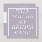 Bridesmaid-Vorschlag Karten - Verlobung Brautparty (Vorne/Hinten)