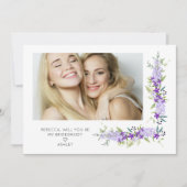 Bridesmaid Vorschlag Lila Shades Blume Foto (Vorderseite)