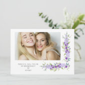 Bridesmaid Vorschlag Lila Shades Blume Foto (Stehend Vorderseite)