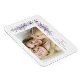 Bridesmaid Vorschlag Lila Shades Blume Foto Magnet (Rechte Seite)
