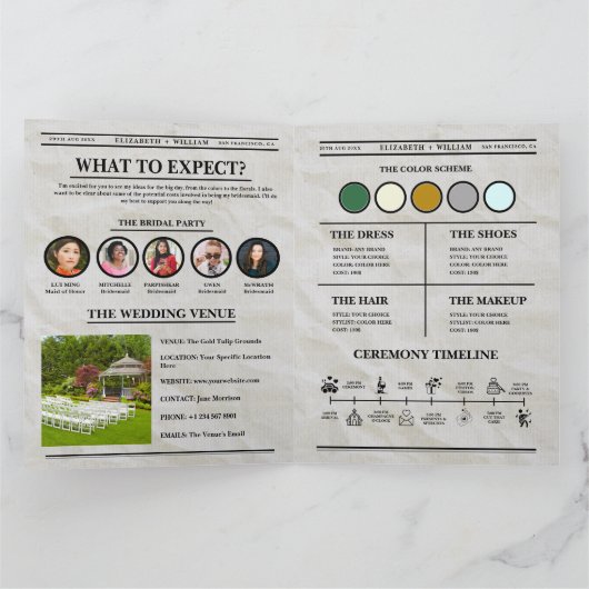 Bridesmaid Vorschlag Newspaper Retro Trauzeugin Karte (Innenseite)