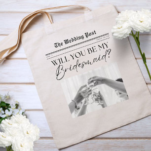 Bridesmaid Vorschlag Newspaper Tragetasche
