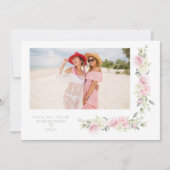 Bridesmaid Vorschlag Pink Sage Shades Blume Foto (Vorderseite)