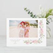 Bridesmaid Vorschlag Pink Sage Shades Blume Foto (Stehend Vorderseite)