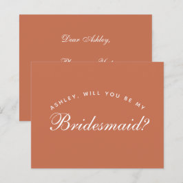 Bridesmaid Vorschlag Terracotta Haushalt Einfach b