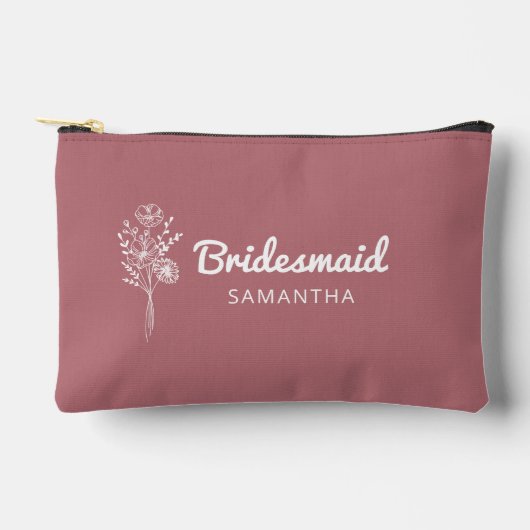 Bridesmaid Vorschlag Trauzeugin Makeup Bag Zubehörtasche (Vorderseite)
