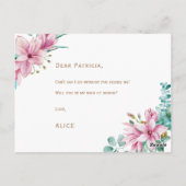 Bridesmaid-Vorschlag wird meine Trauzeugin sein Postkarte (Rückseite)
