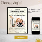 Bridesmaid Vorschlag Zeitung Abdeckung 1 Foto Einladung