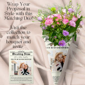 Bridesmaid Vorschlag Zeitung Abdeckung 1 Foto Einladung