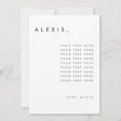 Bridesmaid-Vorschlagskarte Einladung (Rückseite)