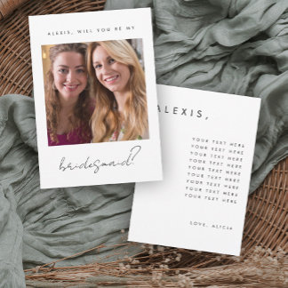 Bridesmaid-Vorschlagskarte Einladung