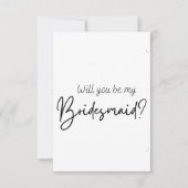 Bridesmaid Vorschlagskarte Save The Date (Vorderseite)
