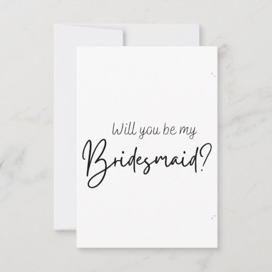 Bridesmaid Vorschlagskarte Save The Date (Vorderseite)